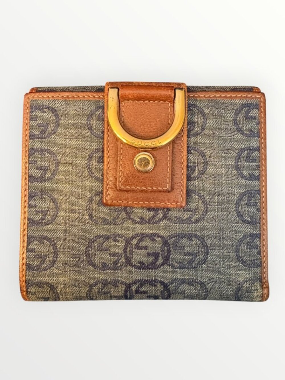 Gucci Abbey Denim Bifold Wallet